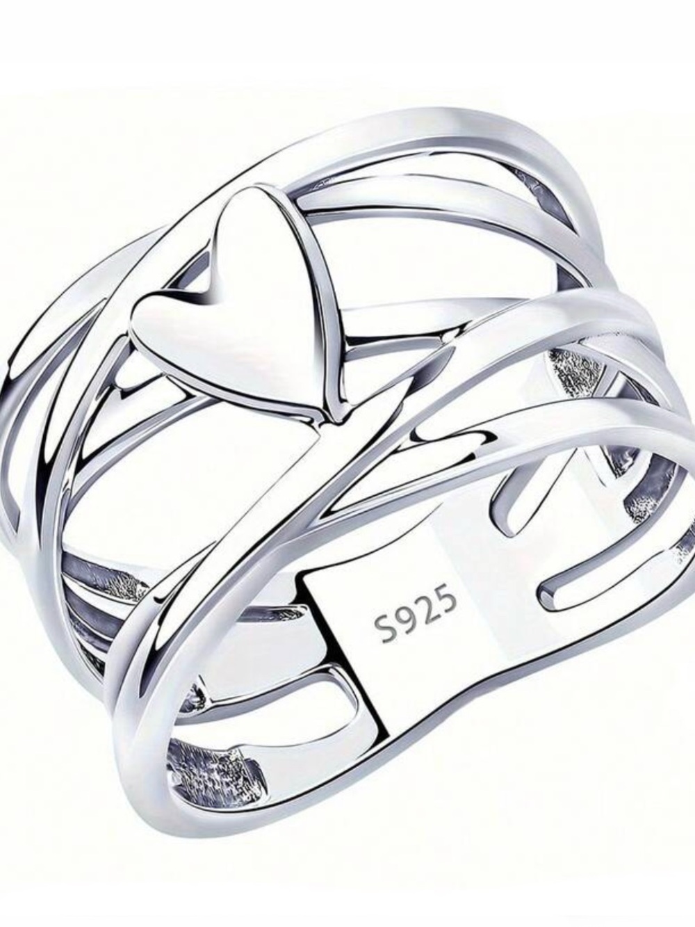 925 Sterling Silver Heart Ring